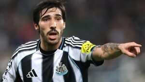 BOMBSHELL ANNOUNCEMENT: Newcastle united F.C. Midfielder Sandro Tonali,  has been suspended and banned from football activities as he was….see more - Blog 
