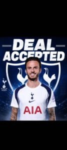 DEAL ACCEPTED: Tottenham Hotspur FC attacking midfielder James Maddison has just signed a….see more - Uncategorize 