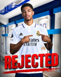 IS THE BEST NEWS WE COULD GET FOR NOW: Real Madrid Midfielder Jude Bellingham Has Rejected the Deal From... See More Real Madrid supporters - Uncategorize 