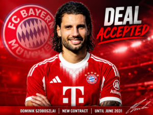 DEAL ACCEPTED: OFFICIAL – Dominik Szoboszlai Signs New and Improved Contract with Bayern Munich Until June 2031...see More - Bayern Munich 