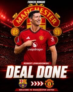 THESE IS THE BEST NEWS WE COULD HOPE FOR: Manchester United FC has just Officially completed the signing deal of a new talented striker Robert Lewandowski from....see more - Uncategorize 
