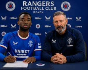 DEAL ACCEPTED: Rangers FC has officially completed a deal to sign a Midfielder Lamare Bogarde from A….see more - Uncategorize 