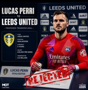 DEAL REJECTED: Leed united Goalkeeper Lucas Perri has just rejected signing a deal with…See More | Screenshot_20260806-130001_1-295x300 DEAL REJECTED: Leed united Goalkeeper Lucas Perri has just rejected signing a deal with…See More - Uncategorize