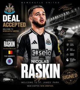 DEAL ACCEPTED: Newcastle united has officially complete a stunning deal to sign a new defensive midfielder Nicolas Raskin from R…. See more | Screenshot_20260810-045111_1-265x300 DEAL ACCEPTED: Newcastle united has officially complete a stunning deal to sign a new defensive midfielder Nicolas Raskin from R…. See more - Uncategorize