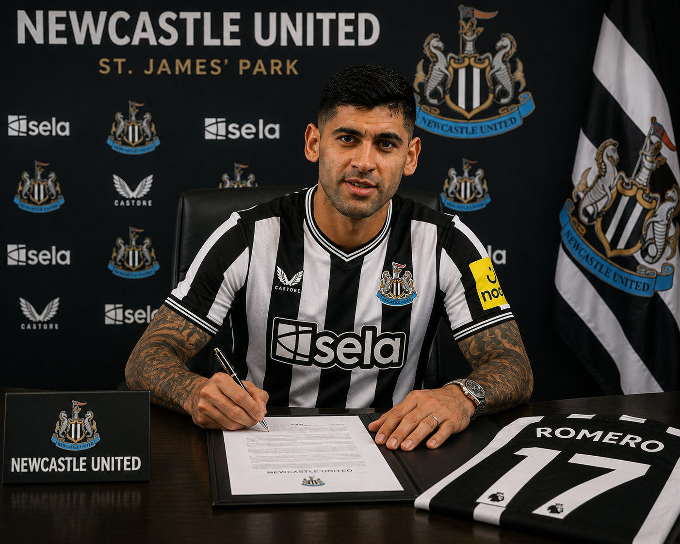 DEAL ACCEPTED: Newcastle United FC officially completed a stunning contract deal worth £150 million to sign a new Central Defender, Cristian Romero, not just as a player but as their new… see more | file_0000000004a881f49aee1da86a3175bf DEAL ACCEPTED: Newcastle United FC officially completed a stunning contract deal worth £150 million to sign a new Central Defender, Cristian Romero, not just as a player but as their new… see more - Uncategorize