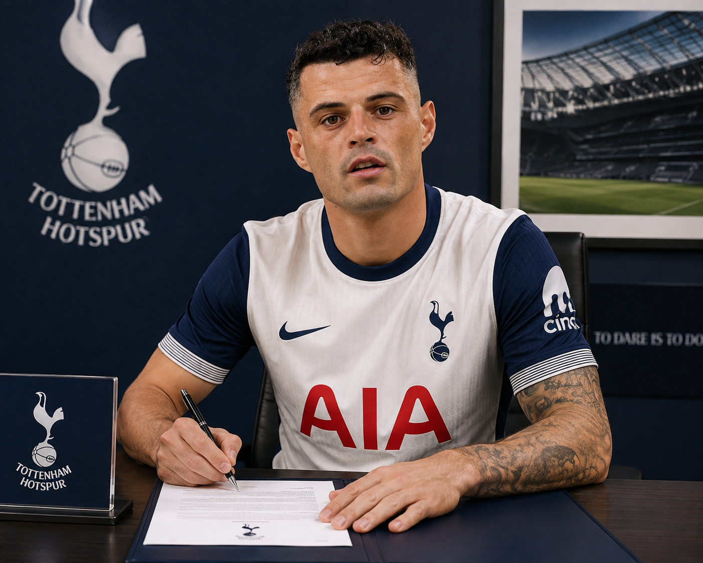 DEAL ACCEPTED: Tottenham Hotspur FC has officially completed a stunning deal to sign a new Central number, Granit Xhaka, from..... See more - Uncategorize 