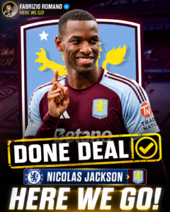 UNBELIEVABLE: Aston Villa FC Has just signed a new Striker Nicolas Jackson From....see more - Uncategorize 