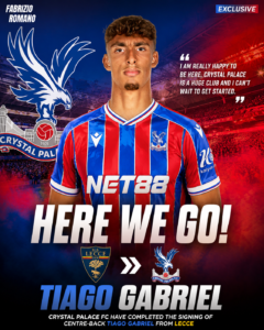 EXCLUSIVE: Crystal Palace FC has just Completed the Signing Deal of a new Centre-back Tiago Gabriel from.... See more - Uncategorize 