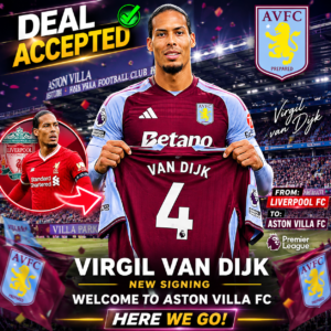 DEAL ACCEPTED: Aston Villa FC has just completed a stunning deal for a new defender Virgil van Dijk from.... see more - Uncategorize 
