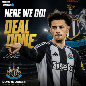 DEAL DONE: Newcastle united has officially complete a deal to sign a Central midfielder Curtis jones from L…. See more - Uncategorize 
