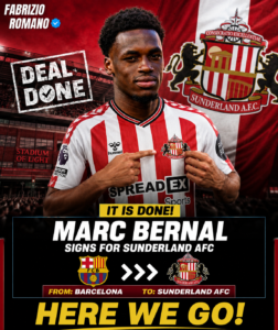 IT IS DONE : Sunderland AFC Has Officially completed the signing deal of a new Winger Ernest Poku from.... see more - Uncategorize 