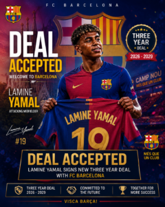GOOD NEWS: Barcelona FC Attacking midfielder lamine yamal has just sign 3 …See More | file_000000005f04820a8e74bca0fad977c8-240x300 GOOD NEWS: Barcelona FC Attacking midfielder lamine yamal has just sign 3 …See More - Uncategorize