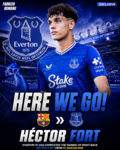 EXCLUSIVE: Everton FC has just Completed the Signing Deal of a new Right-back Héctor Fort from.... See more - Uncategorize 