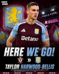 THESE IS THE BEST NEWS WE COULD HOPE FOR: Taylor Harwood-Bellis a Creative Centre-back has agreed personal terms and ready to sign new contract with Aston Villa FC next...see more - Uncategorize 