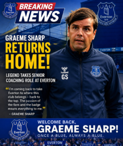 BREAKING NEWS: Everton FC Fans are Electrified as Legend Star Graeme Sharp Comes back Home this time, and takes the senior coaching role with Everton FC and explained that his coming back is to take the team To….see more - Uncategorize 