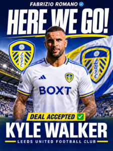 DEAL ACCEPTED: Leed united FC officially complete a deal to sign a talented Right side central back Kyle walker from W…. See more - Uncategorize 