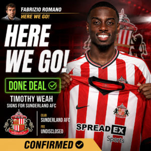 UNBELIEVABLE: Sunderland AFC  Winger Timothy Weah Has signed a....see more - Uncategorize 
